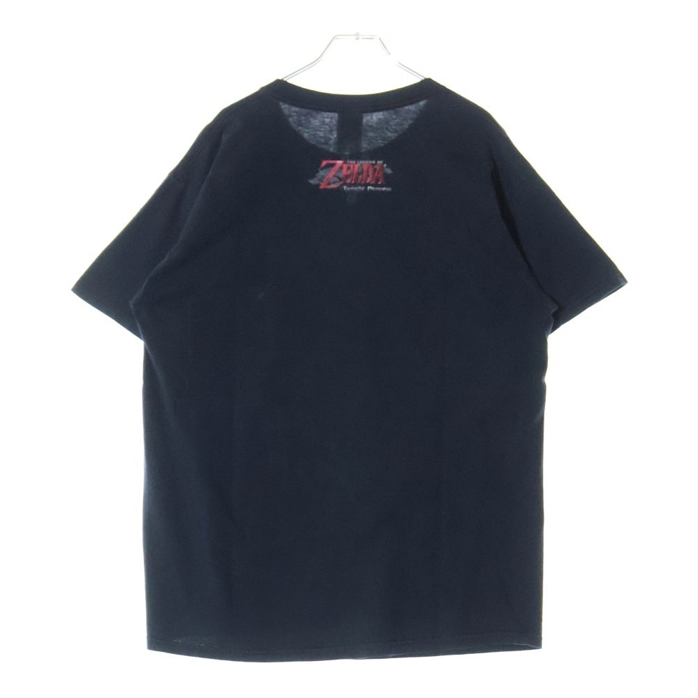 VINTAGE(ヴィンテージ) 00s THE LEGEND OF ZELDA OCARINA OF TIME ゼルダの伝説 リンク 両面プリント半袖Tシャツ カットソー ネイビー