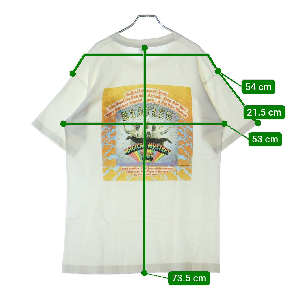 VINTAGE(ヴィンテージ) 90s THE BEATLES MAGICAL MYSTERY TOUR TEE ザ ビートルズ 両面プリント半袖Tシャツ カットソー ホワイト