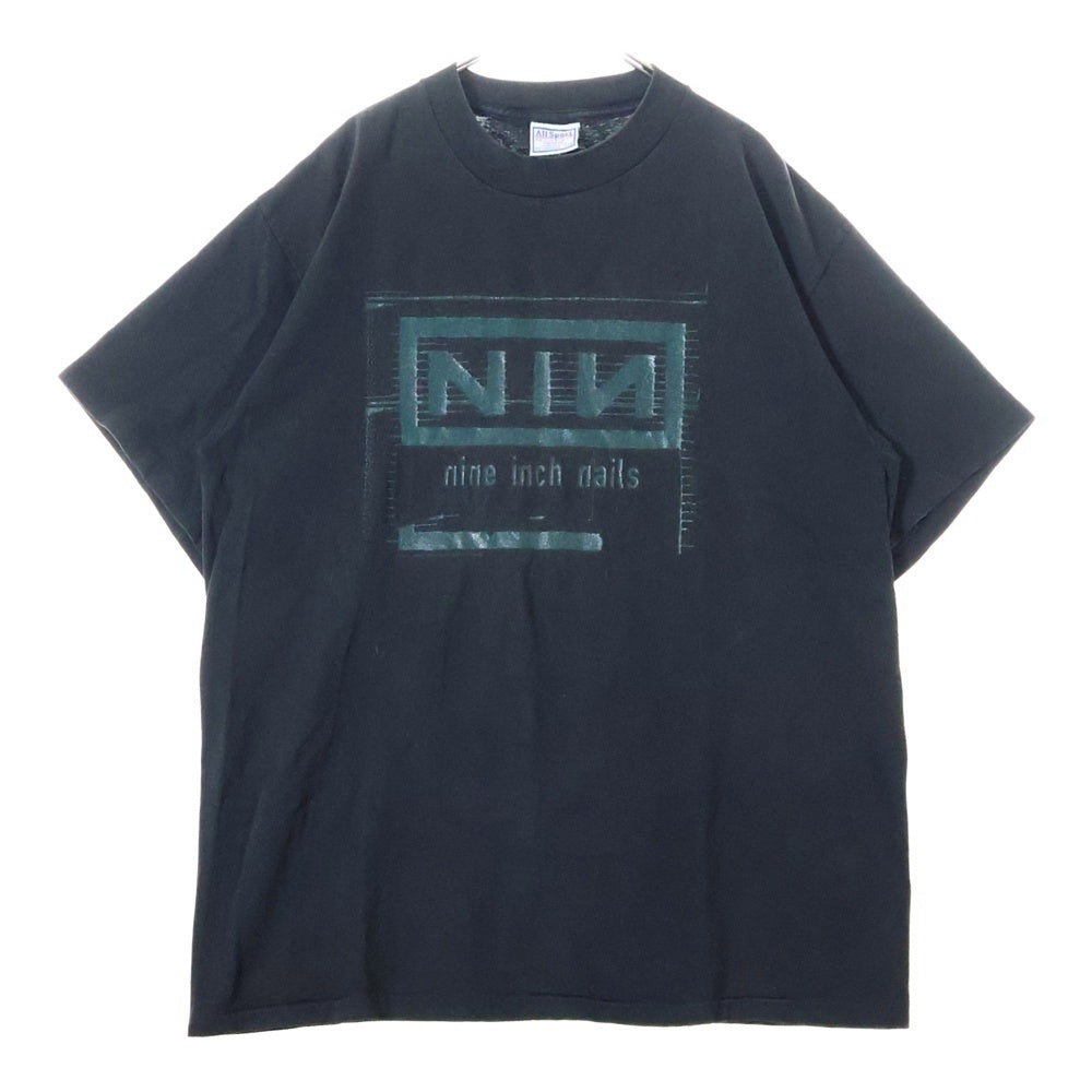 VINTAGE(ヴィンテージ) 90s NINE INCH NAILS BOX LOGO TEE ナインインチネイルズ 両面プリント半袖Tシャツ カットソー ブラック
