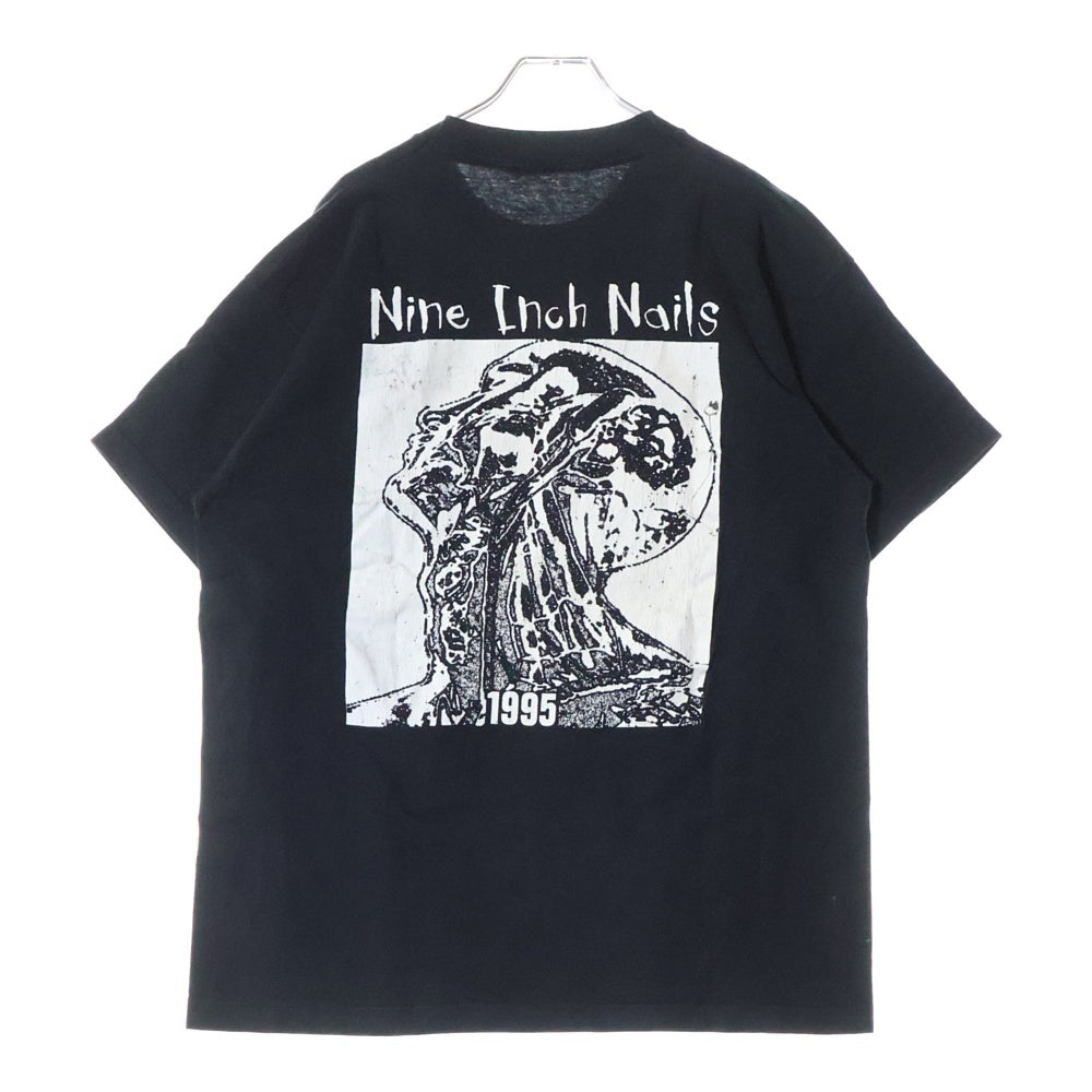 VINTAGE(ヴィンテージ) 90S NINE INCH NAILS BOOTLEG ナインインチネイルズ ブートレグ 両面プリント 半袖Tシャツ カットソー ブラック