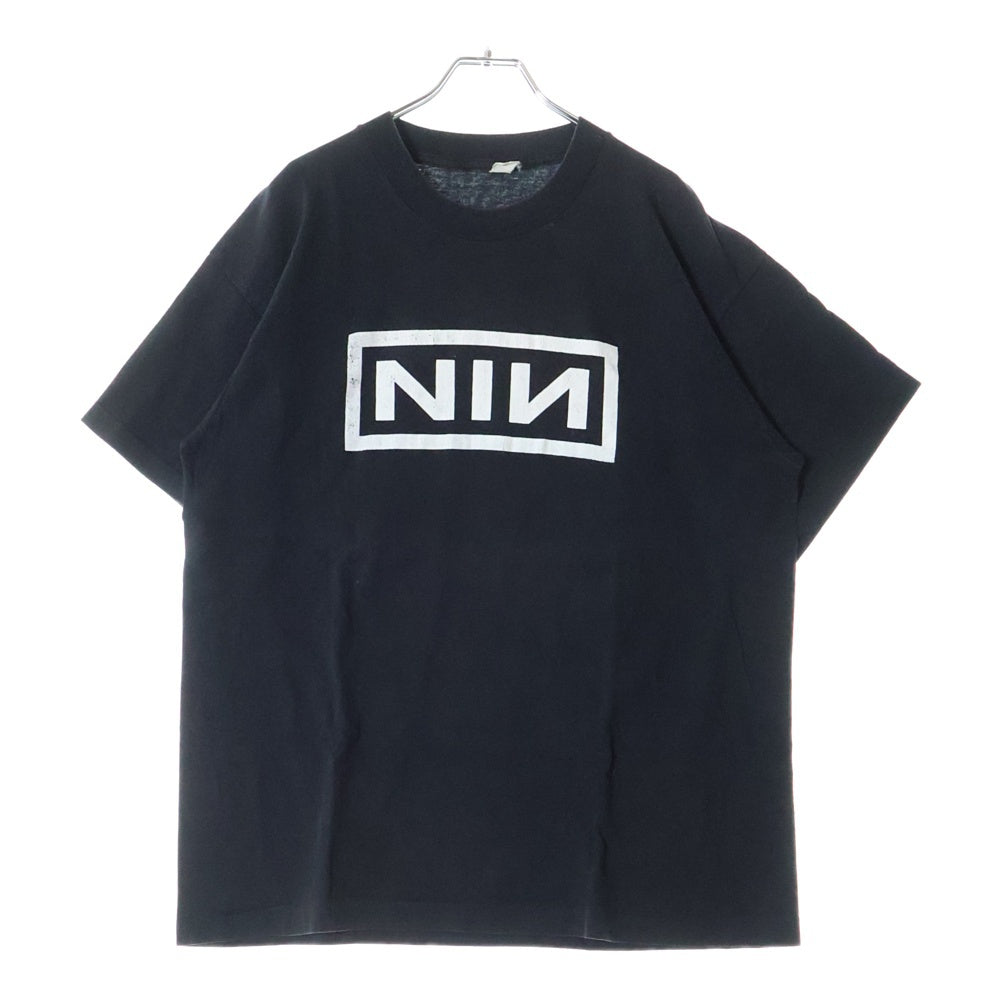 VINTAGE(ヴィンテージ) 90S NINE INCH NAILS BOOTLEG ナインインチネイルズ ブートレグ 両面プリント 半袖Tシャツ カットソー ブラック
