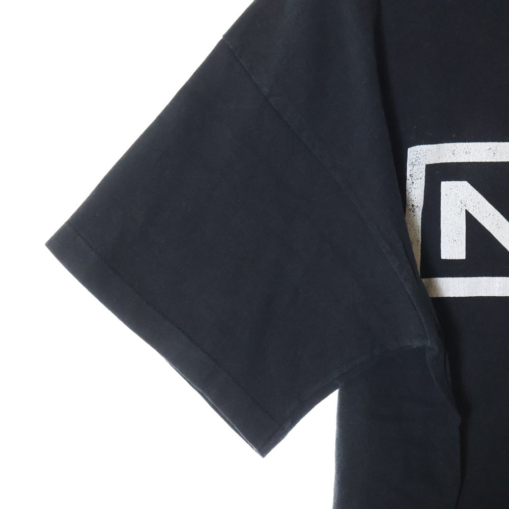 VINTAGE(ヴィンテージ) 90S NINE INCH NAILS BOOTLEG ナインインチネイルズ ブートレグ 両面プリント 半袖Tシャツ カットソー ブラック