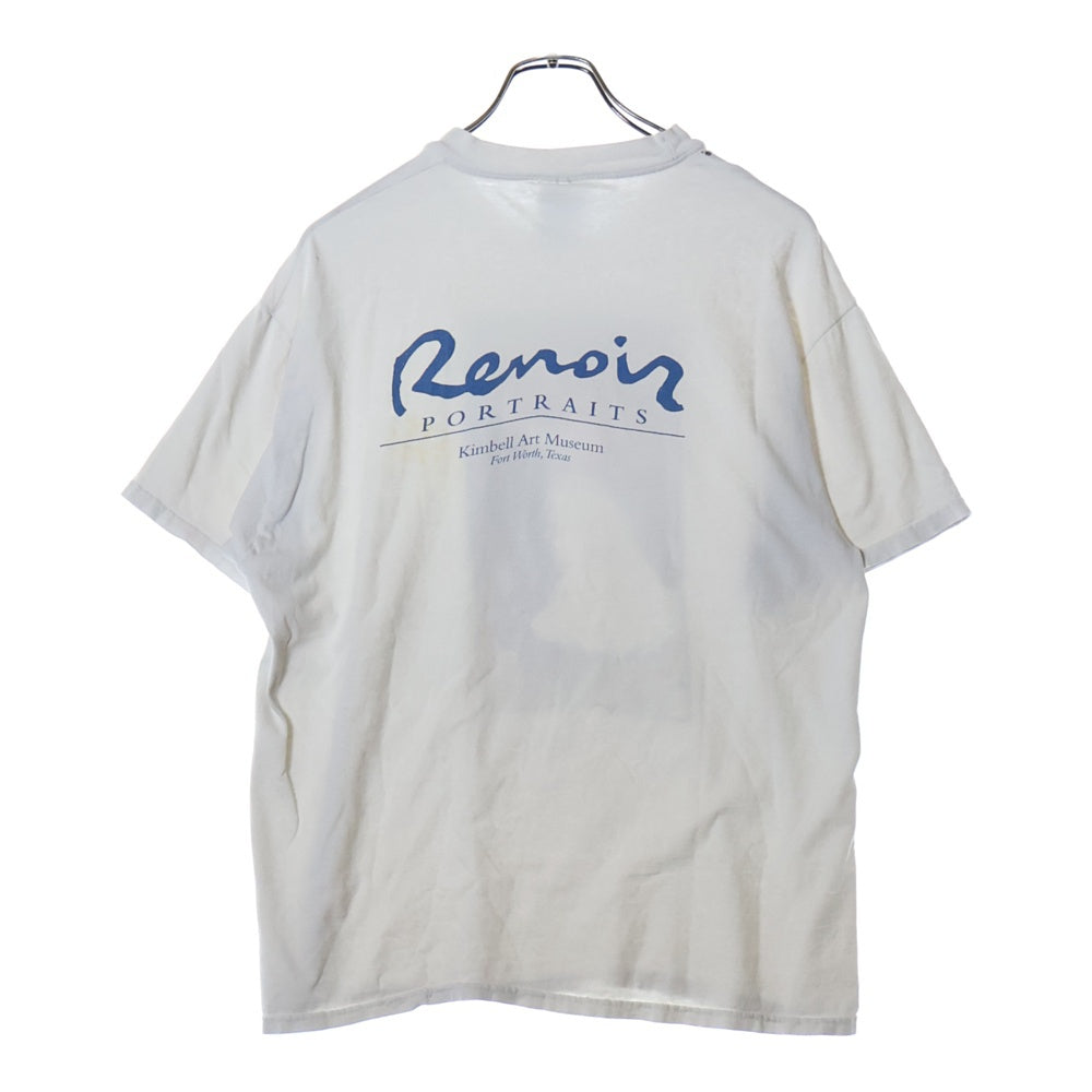 VINTAGE(ヴィンテージ) 90S Auguste Renoir Dance at Bougival オーギュストルノワール ブージヴァルのダンス アートプリント 半袖Tシャツ ホワイト