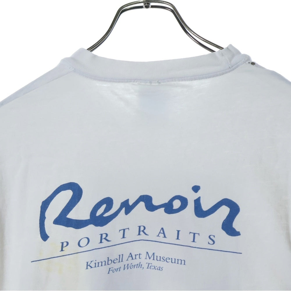 VINTAGE(ヴィンテージ) 90S Auguste Renoir Dance at Bougival オーギュストルノワール ブージヴァルのダンス アートプリント 半袖Tシャツ ホワイト