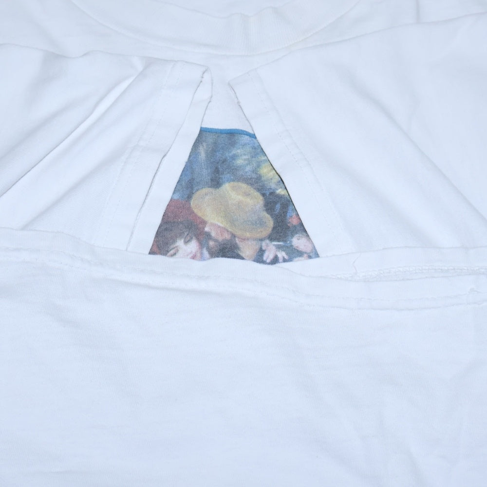 VINTAGE(ヴィンテージ) 90S Auguste Renoir Dance at Bougival オーギュストルノワール ブージヴァルのダンス アートプリント 半袖Tシャツ ホワイト