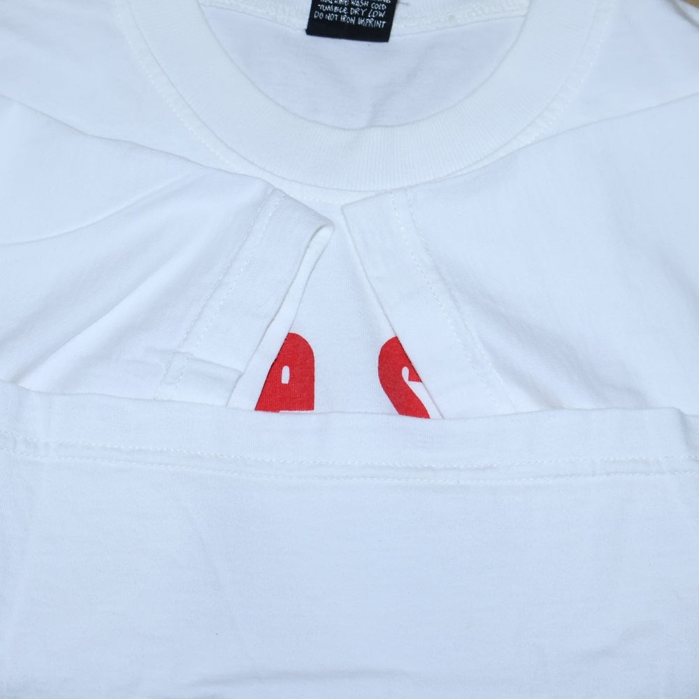 VINTAGE(ヴィンテージ) 90S safe sex is hot sex TEVEN MEISEL グラフィックプリント 半袖Tシャツ ホワイト