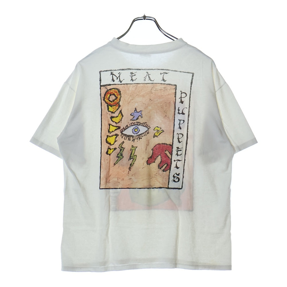 VINTAGE(ヴィンテージ) 80S MEAT PUPPETS ミーツパペッツ 両面プリント 半袖Tシャツ ホワイト