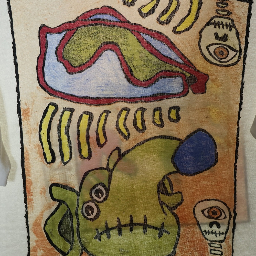 VINTAGE(ヴィンテージ) 80S MEAT PUPPETS ミーツパペッツ 両面プリント 半袖Tシャツ ホワイト