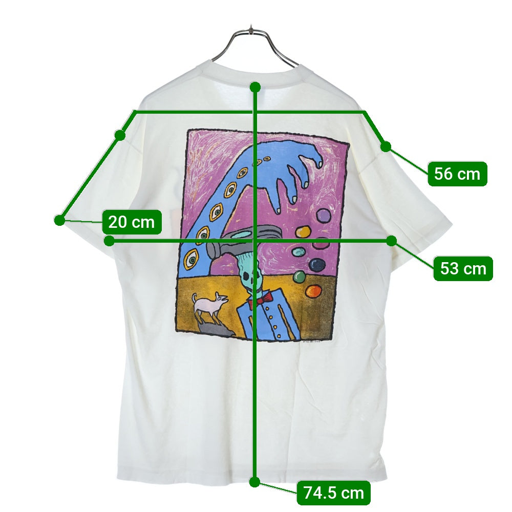 VINTAGE(ヴィンテージ) 90S MEAT PUPPETS ミーツパペッツ 両面プリント 半袖Tシャツ ホワイト