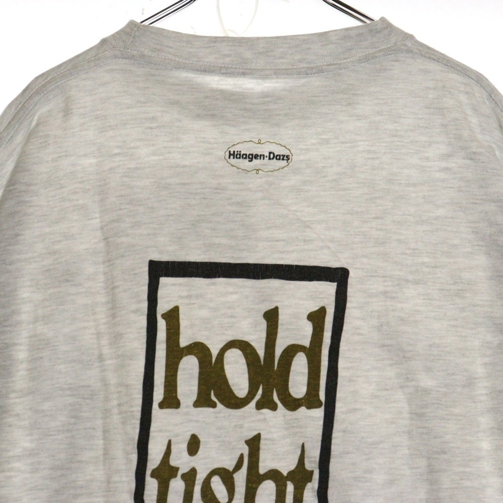 VINTAGE(ヴィンテージ) 90S Haagen Dazs PROMO ハーゲンダッツ フォトプリント 両面 半袖Tシャツ グレー