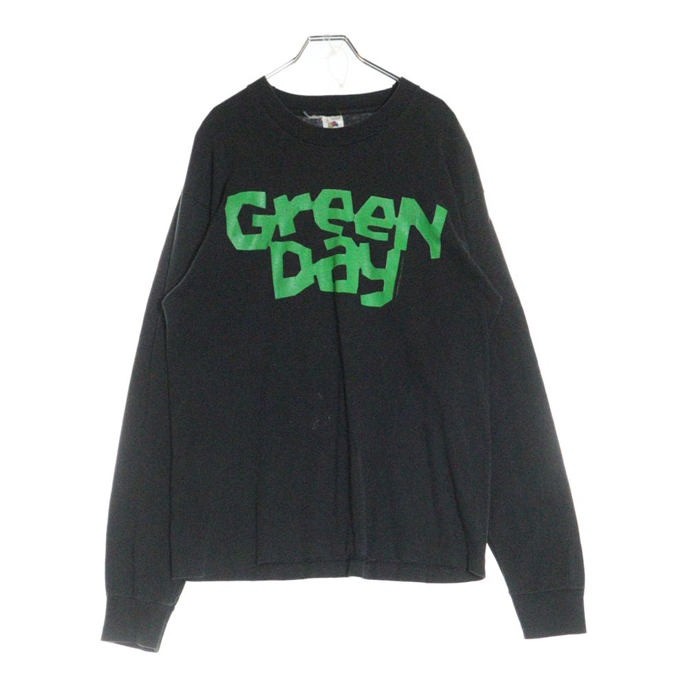 VINTAGE(ヴィンテージ) 90S GREEN DAY PULLING TEETH グリーンデイ 両面プリント ロングスリーブ 長袖Tシャツ ブラック