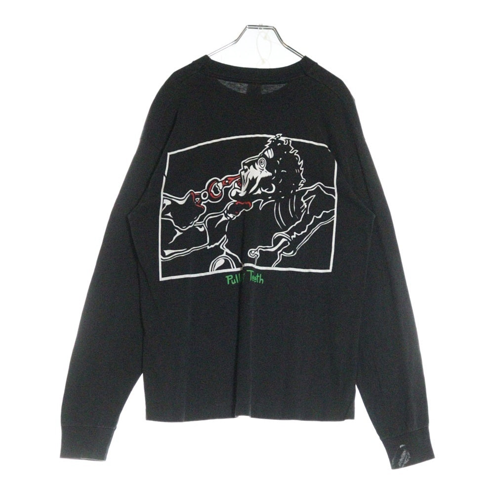 VINTAGE(ヴィンテージ) 90S GREEN DAY PULLING TEETH グリーンデイ 両面プリント ロングスリーブ 長袖Tシャツ ブラック
