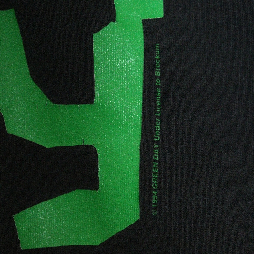 VINTAGE(ヴィンテージ) 90S GREEN DAY PULLING TEETH グリーンデイ 両面プリント ロングスリーブ 長袖Tシャツ ブラック