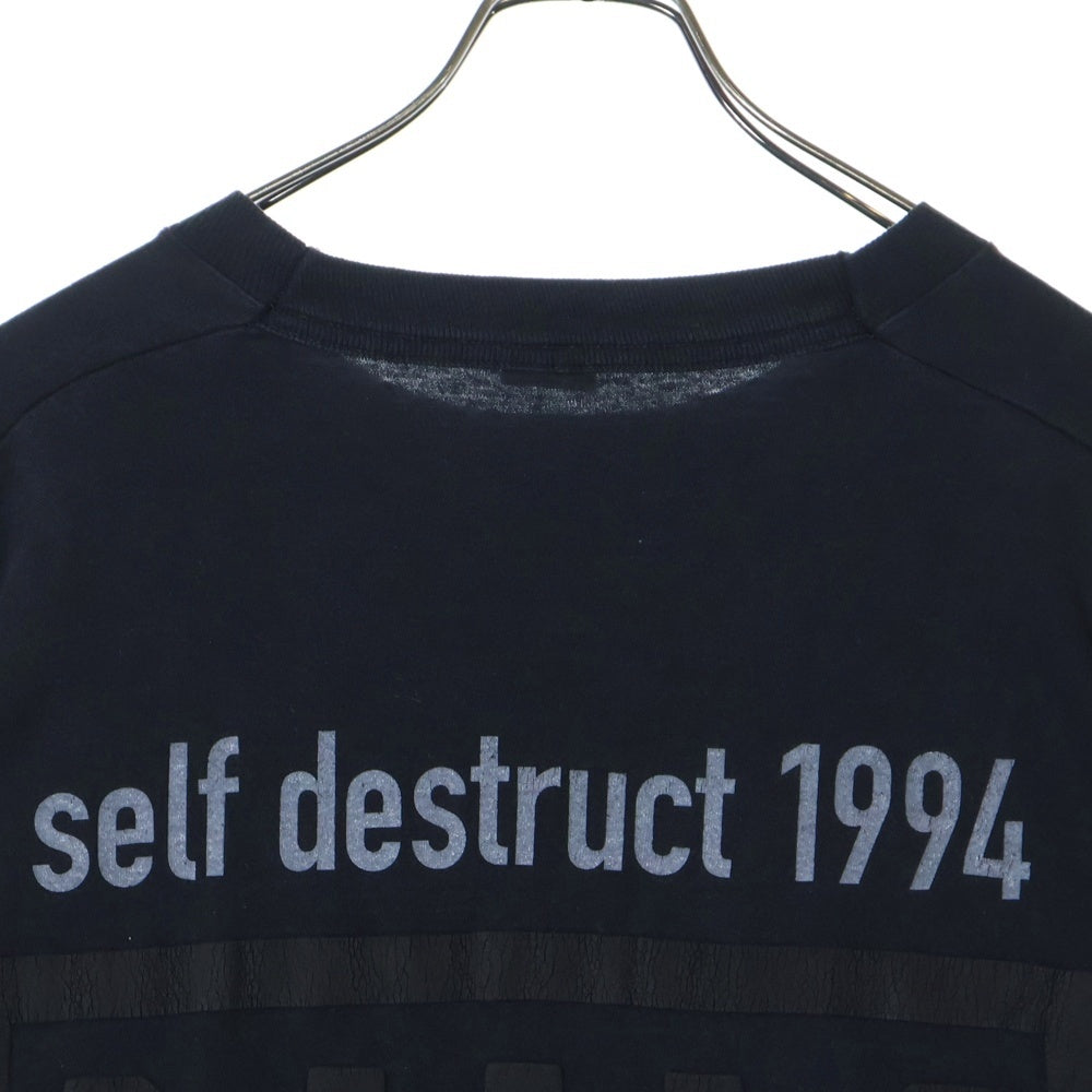 VINTAGE(ヴィンテージ) 90S NINE INCH NAILS the downward spiral 1994 ナインインチネイルズ ダウンワードスパイラル ロングスリーブ 長袖Tシャツ ブラック