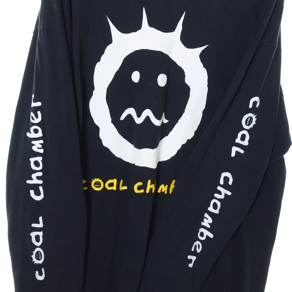 VINTAGE(ヴィンテージ) 90S coal chamber コールチャンバー 両面プリント ロングスリーブ 長袖Tシャツ ブラック