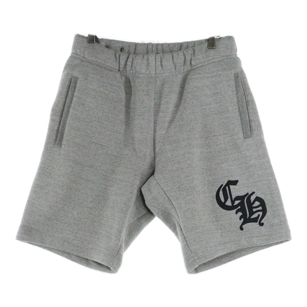 CHROME HEARTS(クロムハーツ) Y NOT 7-11 SHORTS 刺繍ロゴ ハーフ スウェットパンツ グレー