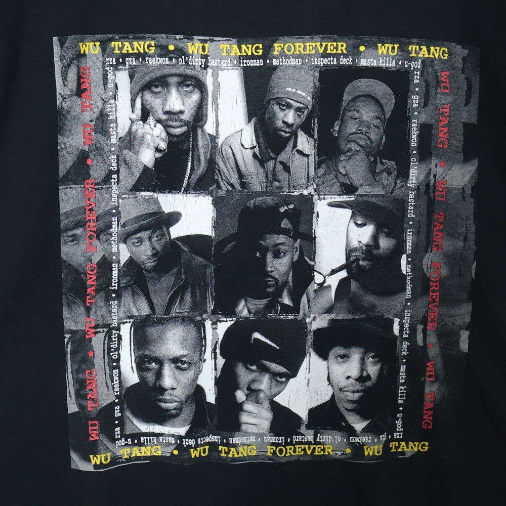 VINTAGE(ヴィンテージ) 90s WU-TANG CLAN ALL MEMBER TEE ウータンクラン 両面プリント 半袖Tシャツ カットソー ブラック