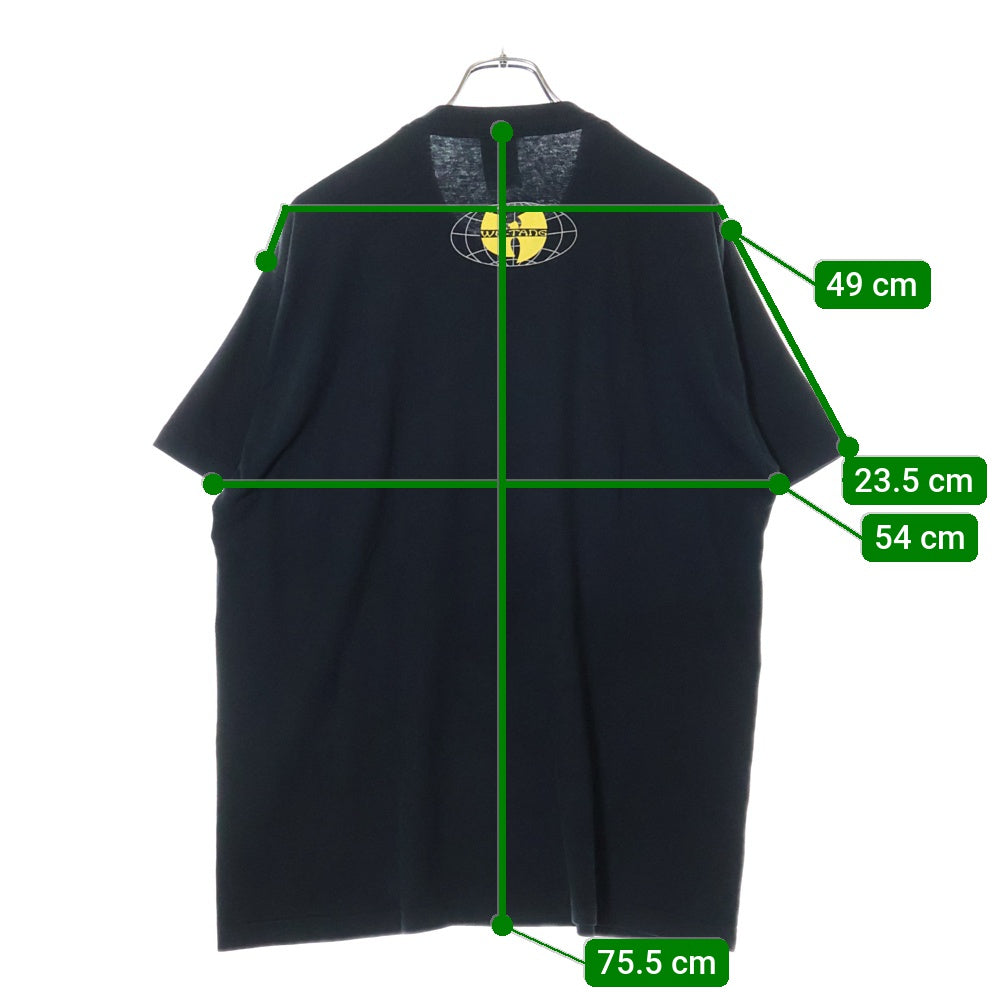 VINTAGE(ヴィンテージ) 90s WU-TANG CLAN ALL MEMBER TEE ウータンクラン 両面プリント 半袖Tシャツ カットソー ブラック