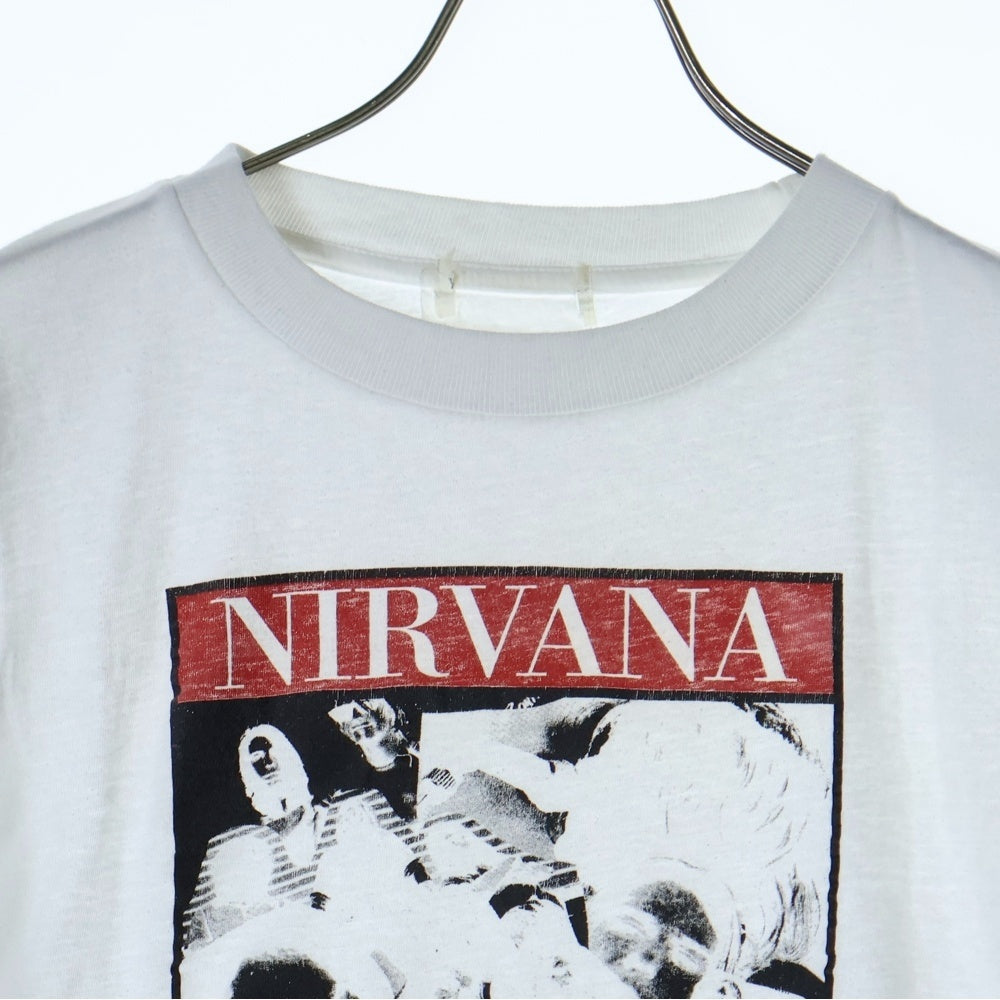VINTAGE(ヴィンテージ) 90s NIRVANA LIMITED EDITION 半袖Tシャツ カットソー ニルヴァーナ ホワイト
