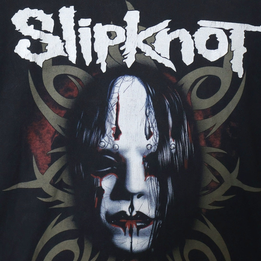 VINTAGE(ヴィンテージ) 00S Slipknot Joey Jordison BIG FACE スリップノット フェイスプリント 半袖Tシャツ ブラック