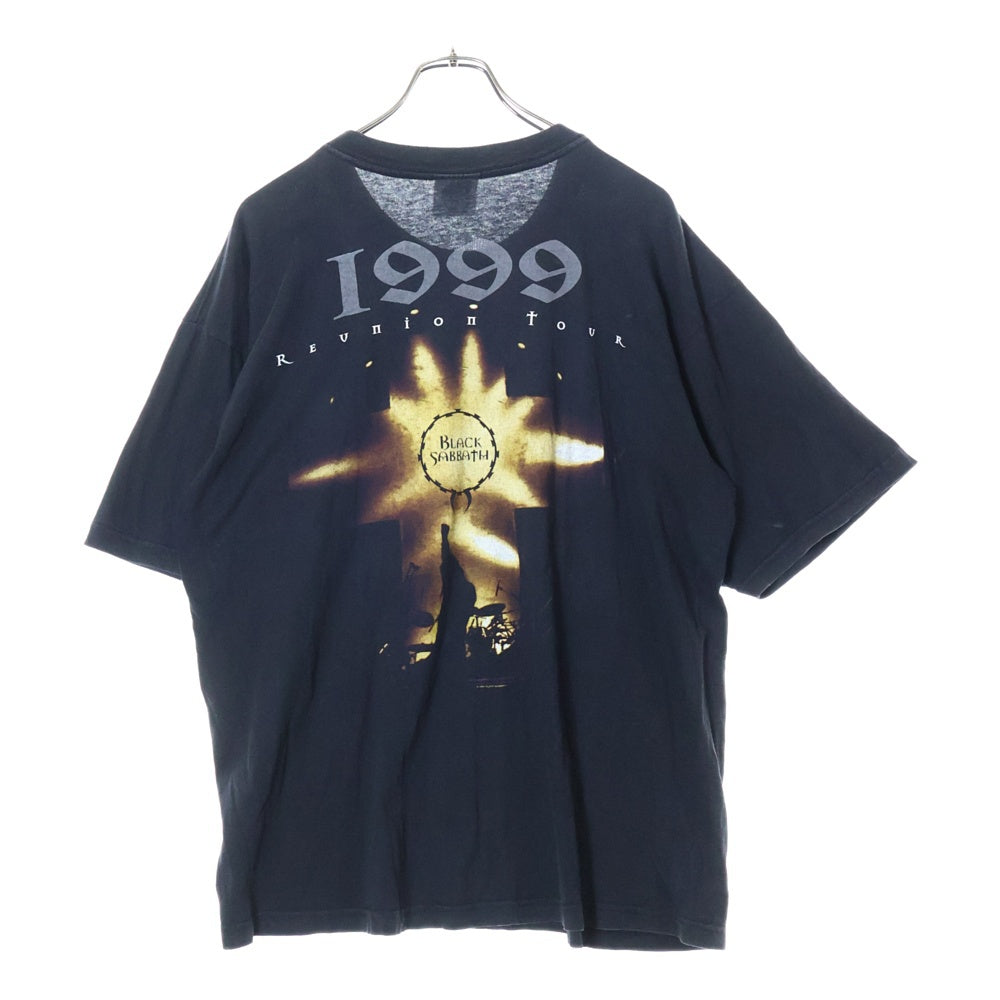 VINTAGE(ヴィンテージ) 90S BLACK SABBATH REUNION TOUR 1999 ブラックサバス 両面プリント 半袖Tシャツ ブラック