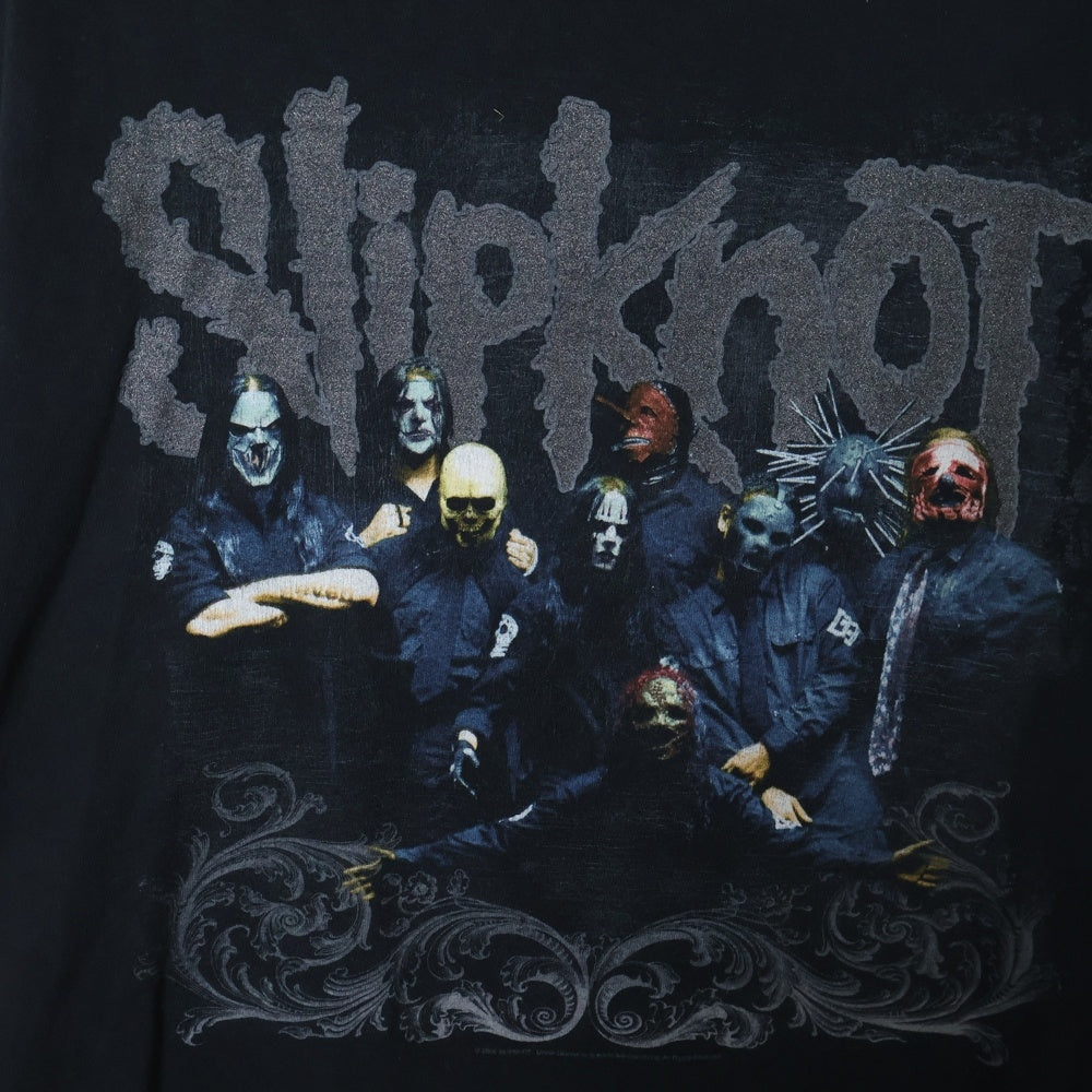 VINTAGE(ヴィンテージ) 00S Slipknot 2006 スリップノット 両面プリント 半袖Tシャツ ブラック