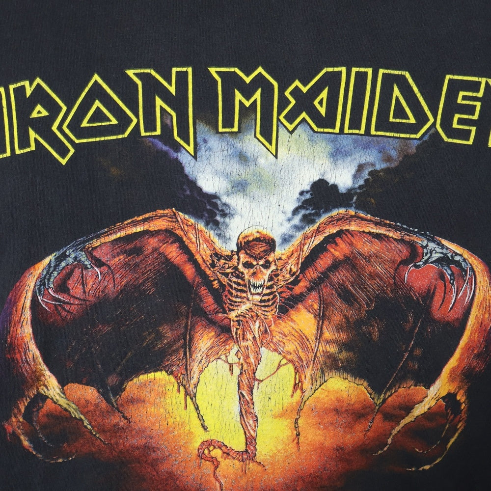 VINTAGE(ヴィンテージ) 90S IRON MAIDEN FEAR OF THE DARK 1992 TOUR アイアンメイデン 両面プリント 半袖Tシャツ ブラック
