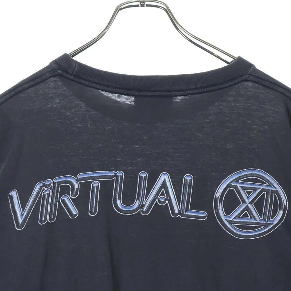 VINTAGE(ヴィンテージ) 90S IRON MAIDEN VIRTUAL アイアンメイデン 両面プリント 半袖Tシャツ ブラック