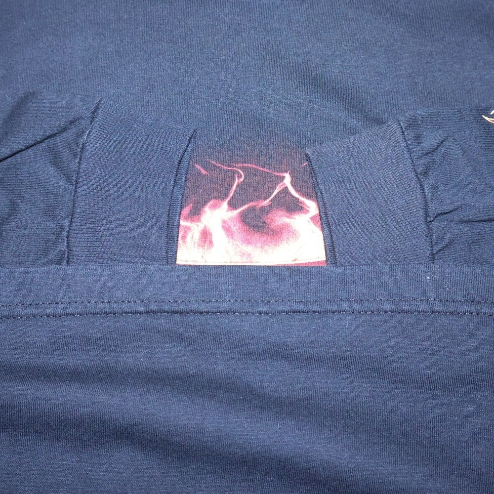 VINTAGE(ヴィンテージ) 00S GODSMACK ゴッドスマック フレイムプリント ロングスリーブ長袖Tシャツ ブラック