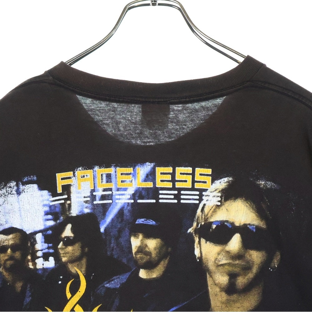 VINTAGE(ヴィンテージ) 00S GODSMACK Faceless Tour 2003 ゴッドスマック 両面プリント 半袖Tシャツ ブラック