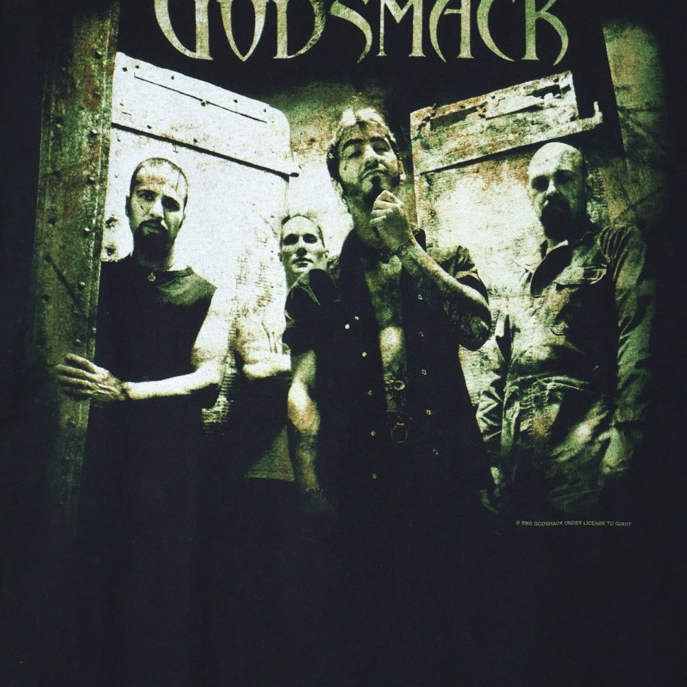 VINTAGE(ヴィンテージ) 00S GODSMACK Awake ゴッドスマック 両面プリント 半袖Tシャツ ブラック