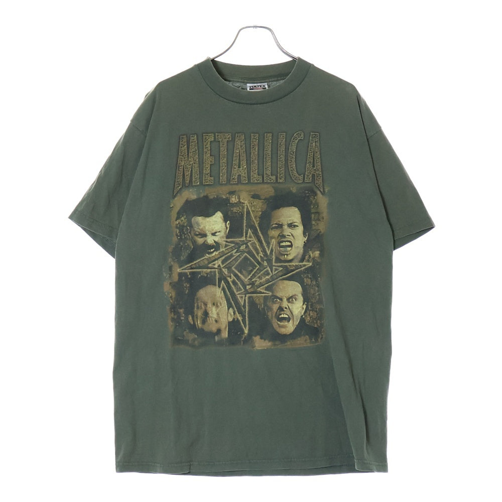 VINTAGE(ヴィンテージ) 00S METALLICA メタリカ プリント 半袖Tシャツ カットソー カーキ