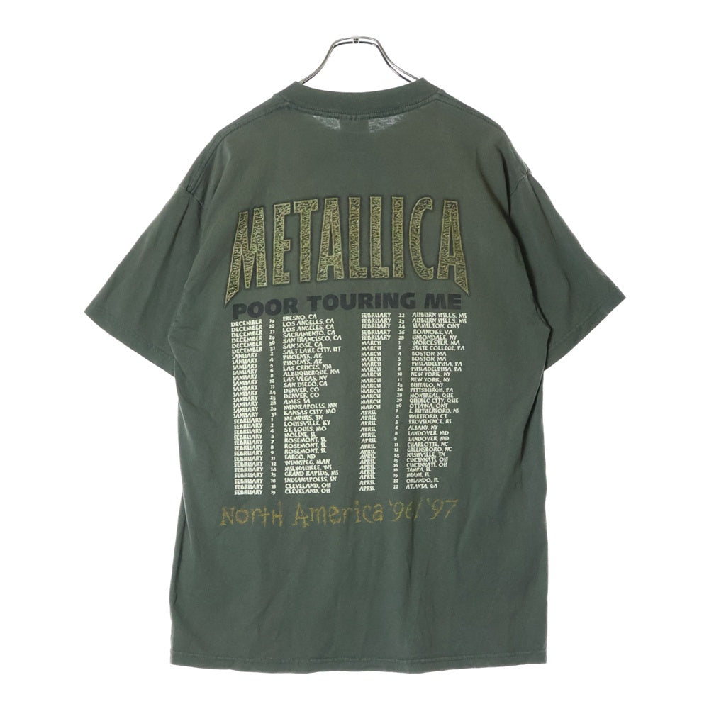 VINTAGE(ヴィンテージ) 00S METALLICA メタリカ プリント 半袖Tシャツ カットソー カーキ