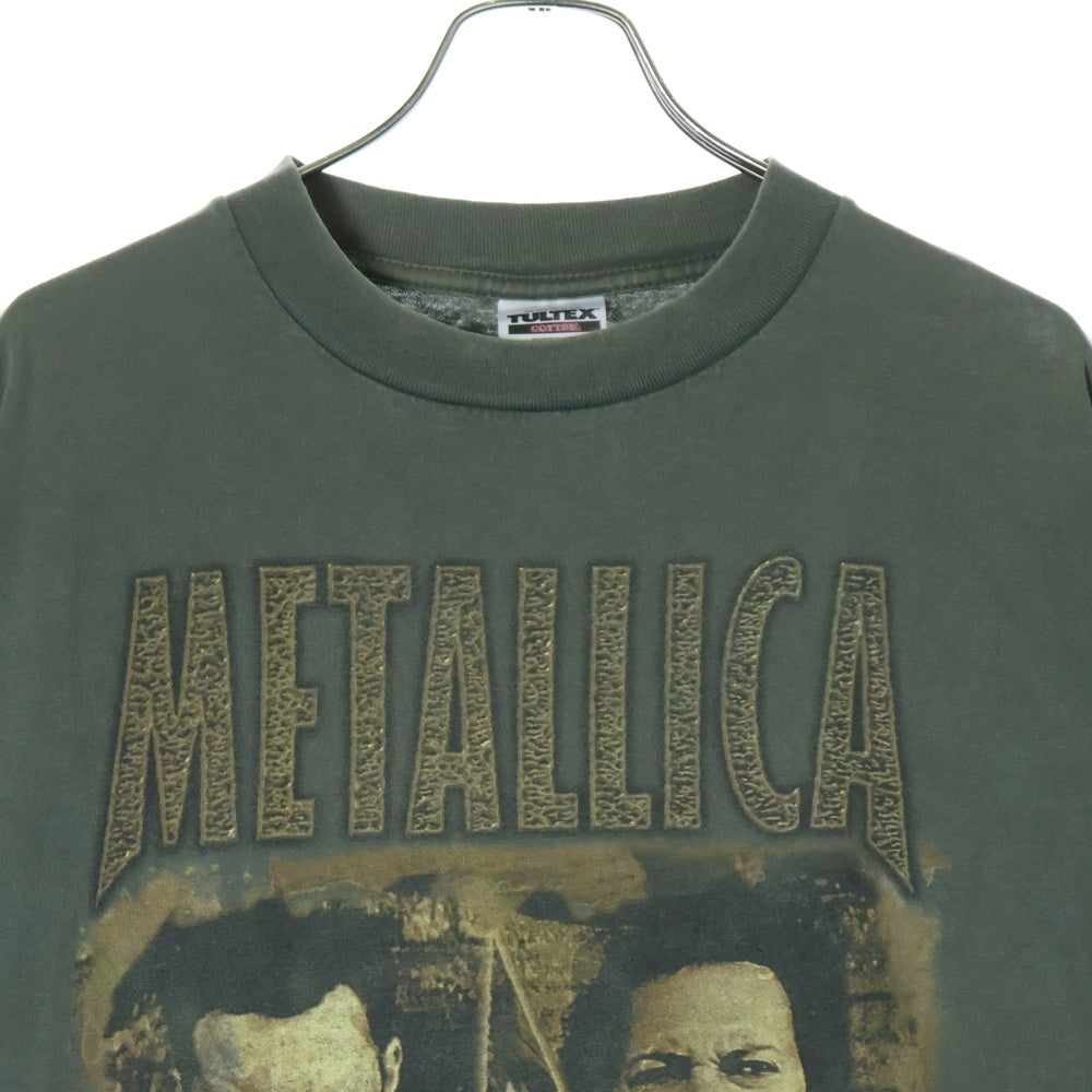 VINTAGE(ヴィンテージ) 00S METALLICA メタリカ プリント 半袖Tシャツ カットソー カーキ