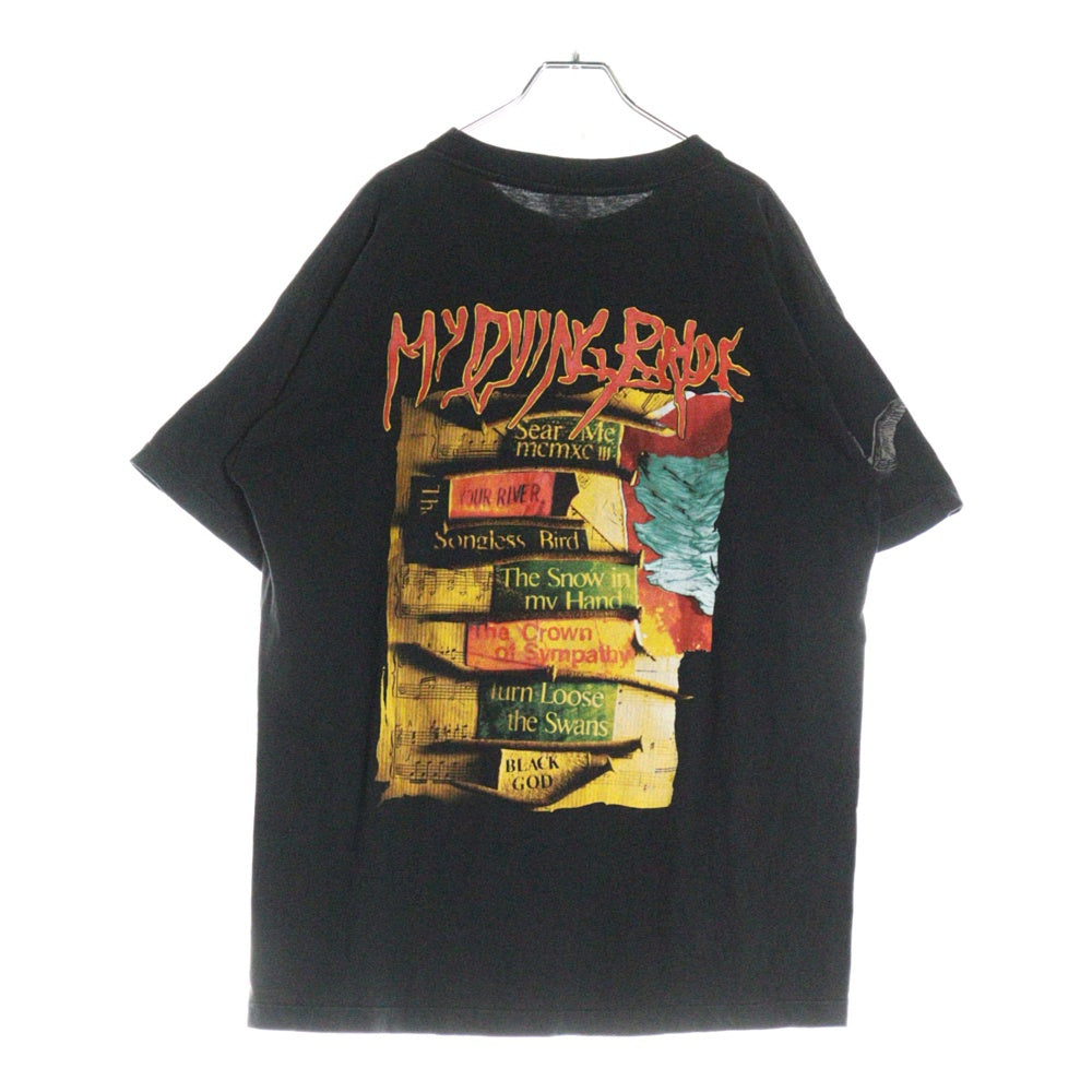 VINTAGE(ヴィンテージ) 90S My Dying Bride TURN LOOSE THE SWANS マイダイイングブライド 両面プリント 半袖Tシャツ ブラック