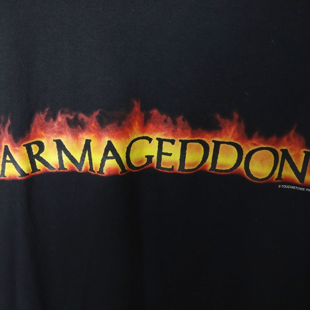VINTAGE(ヴィンテージ) 90S ARMAGEDDON movie アルマゲドン ムービープリント 半袖Tシャツ ブラック