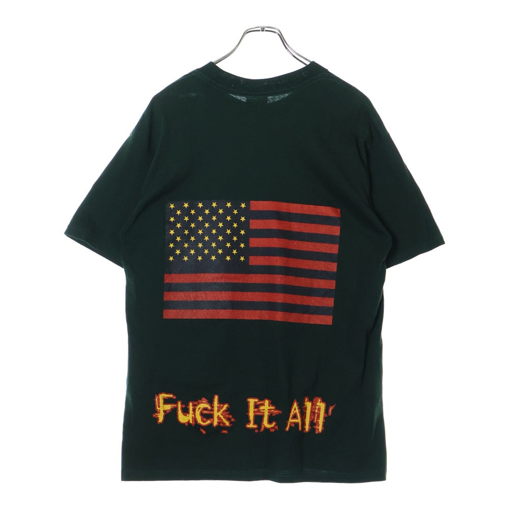 VINTAGE(ヴィンテージ) 90S MACHINE HEAD FUCK IT ALL マシーンヘッド 両面プリント 半袖Tシャツ グリーン