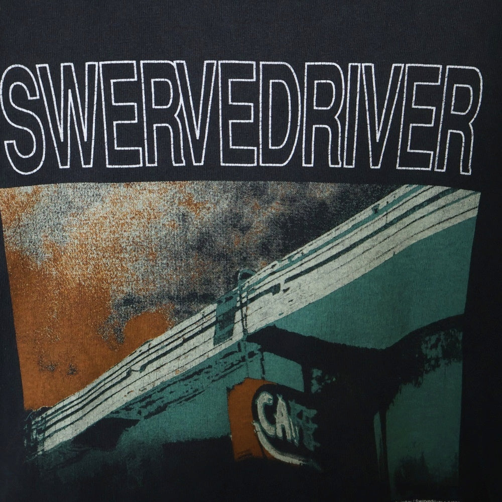 VINTAGE(ヴィンテージ) 90S SWERVEDRIVER スワーヴドライヴァー 両面プリント 半袖Tシャツ ブラック