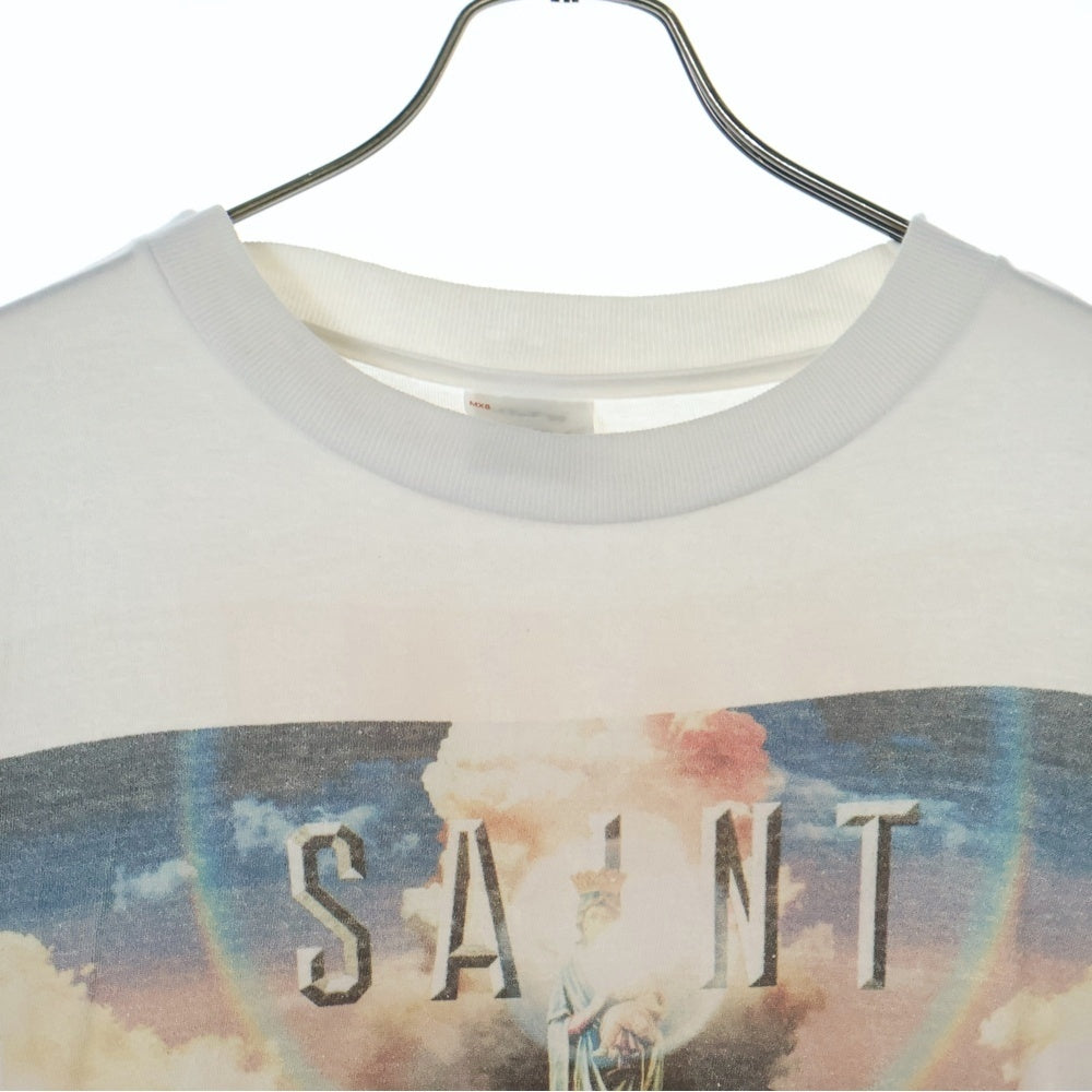 SAINT MICHAEL(セントマイケル) 24AW SAINT PICTURES 両面プリント ロングスリーブ 長袖Tシャツ カットソー ホワイト SM-YS1-0000-016