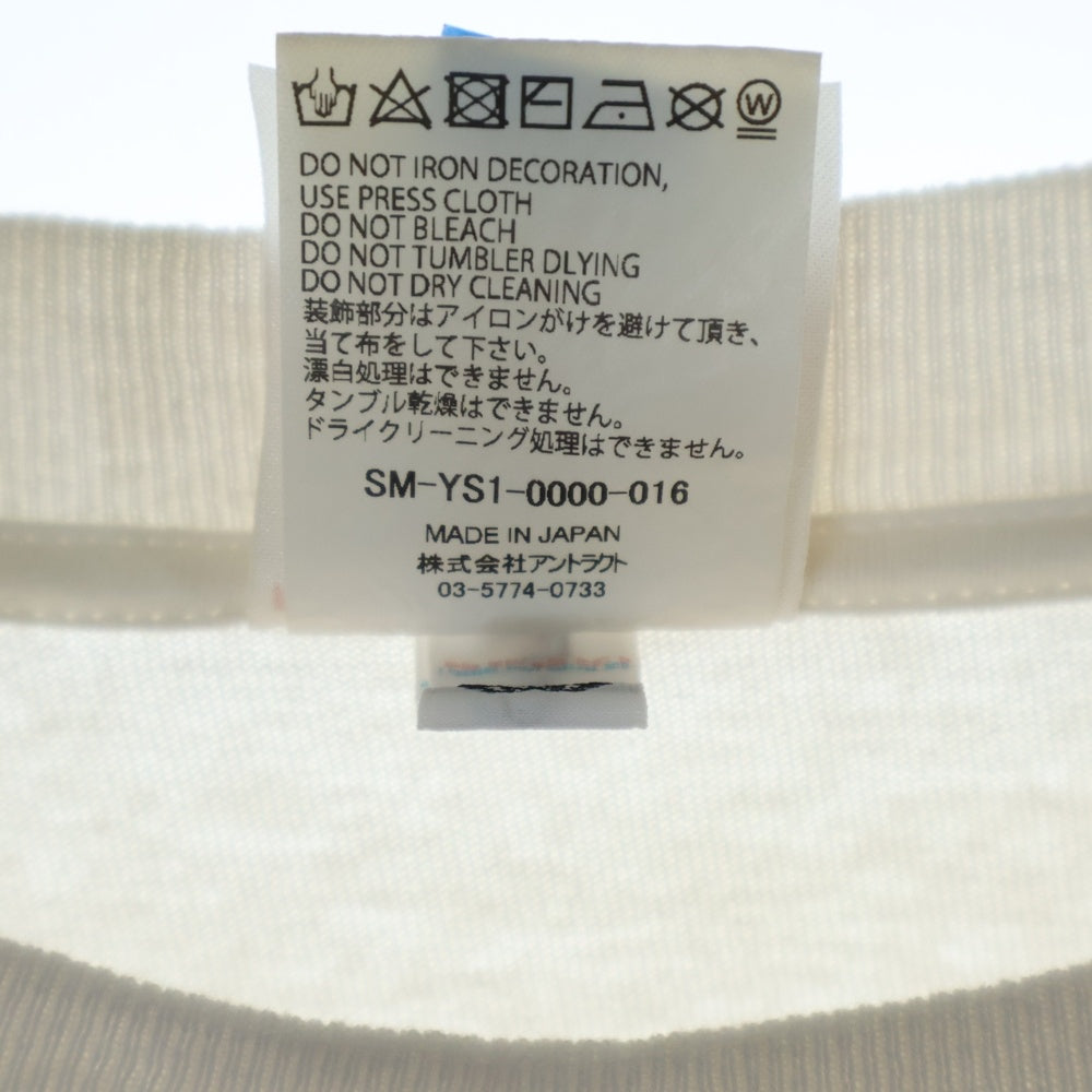 SAINT MICHAEL(セントマイケル) 24AW SAINT PICTURES 両面プリント ロングスリーブ 長袖Tシャツ カットソー ホワイト SM-YS1-0000-016