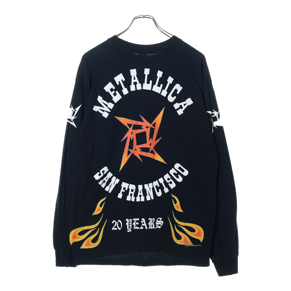 VINTAGE(ヴィンテージ) 00S METALLICA SAN FRANCISCO 20 YEARS メタリカ ロングスリーブ 長袖Tシャツ ブラック