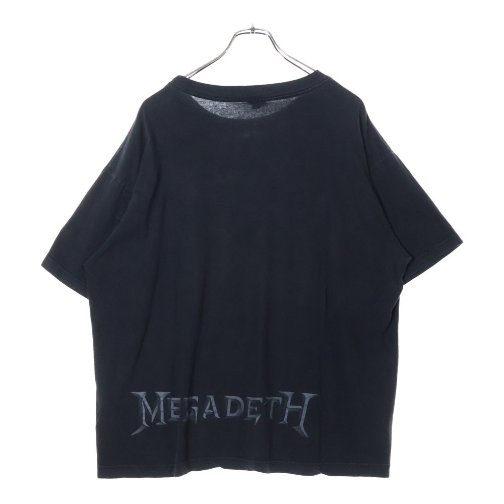 VINTAGE(ヴィンテージ) 90S MEGADETH YOUTHANASIA メガデス 両面プリント 半袖Tシャツ ブラック