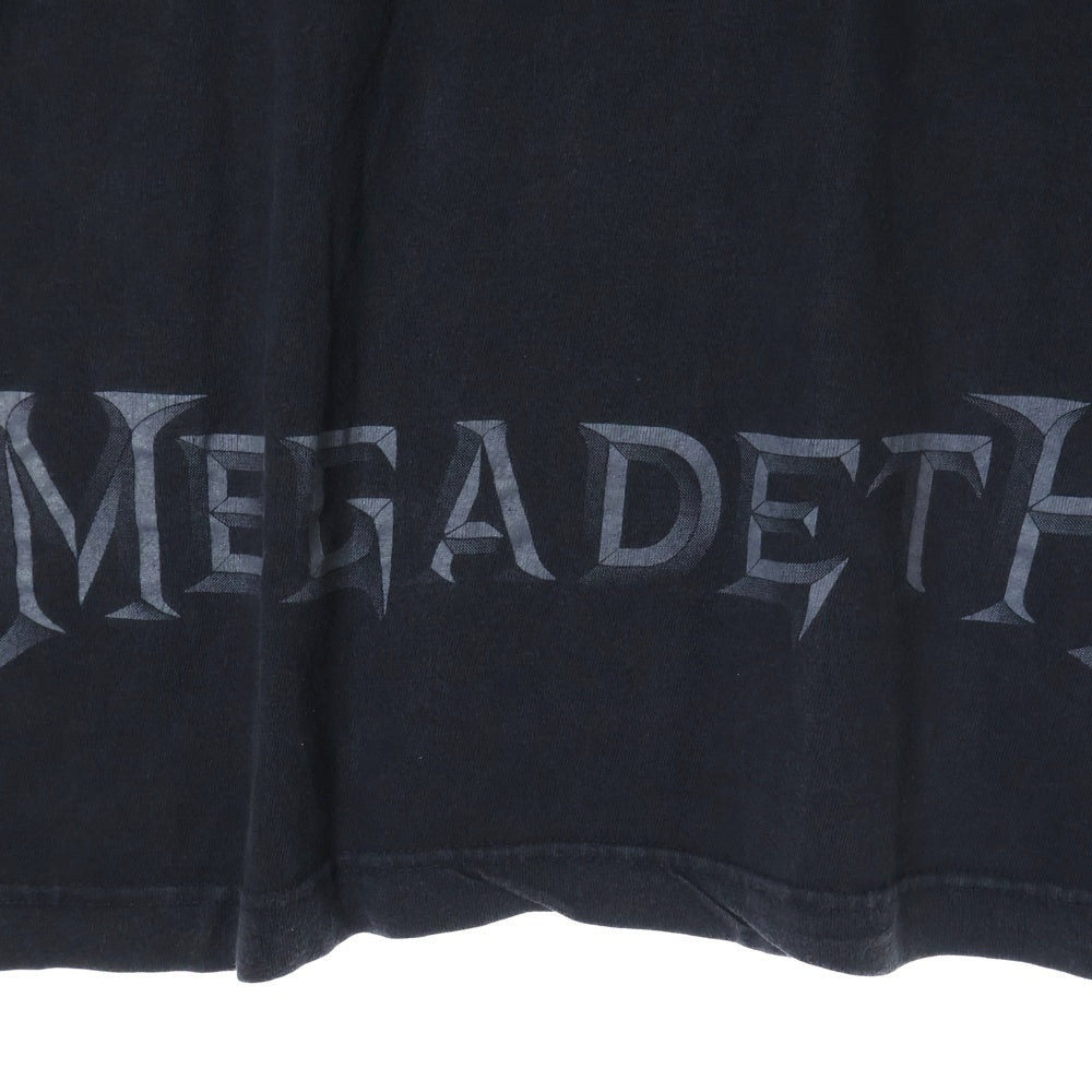 VINTAGE(ヴィンテージ) 90S MEGADETH YOUTHANASIA メガデス 両面プリント 半袖Tシャツ ブラック