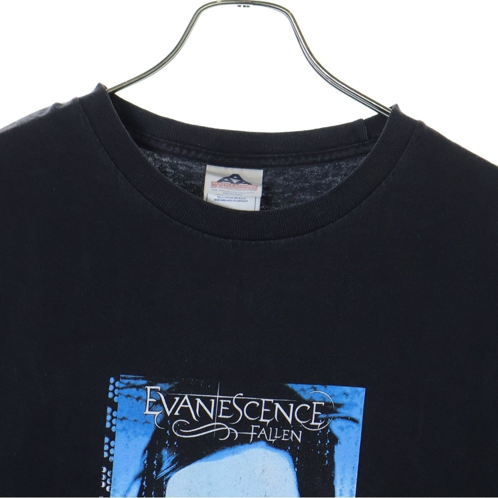 VINTAGE(ヴィンテージ) 00S EVANESCENCE FALLEN エヴァネッセンス 両面プリント 半袖Tシャツ ブラック