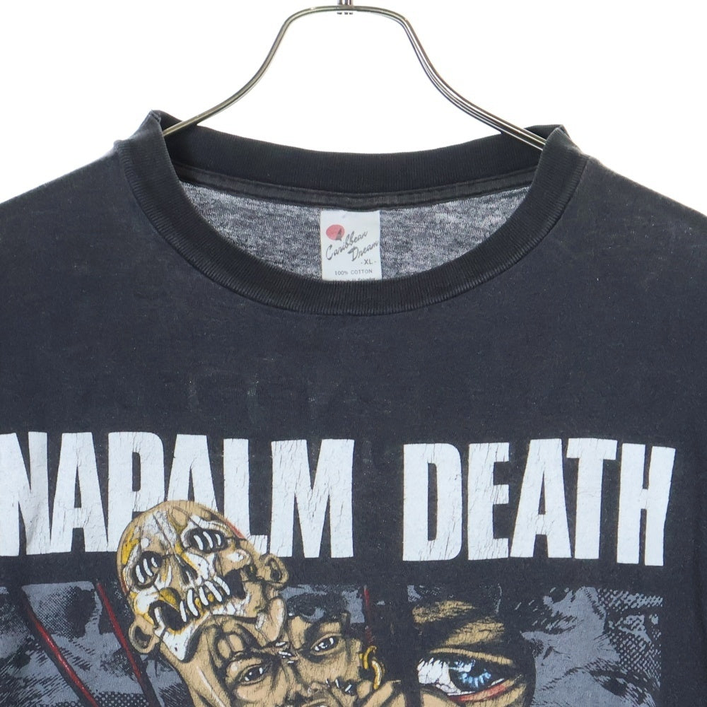 VINTAGE(ヴィンテージ) 90S NAPALM DEATH Mass Appeal Madness ナパームデス 両面プリント 半袖Tシャツ ブラック