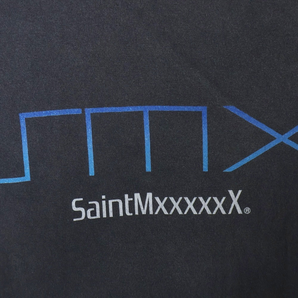 SAINT MICHAEL(セントマイケル) 24SS SMX_SS TEE プリントTシャツ 半袖Tシャツ カットソー チャコールグレー SM-YS8-0000-003