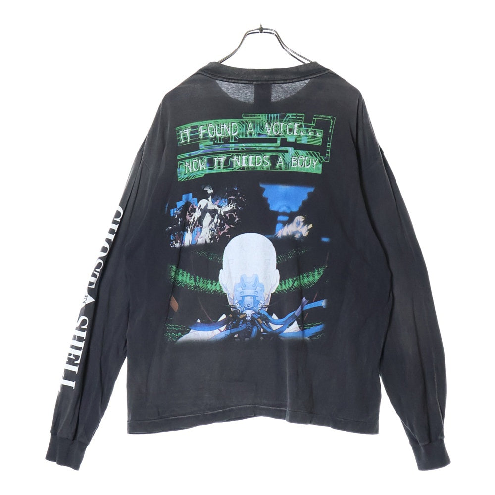 SAINT MICHAEL(セントマイケル) 24AW GS LS TEE ILYA GITS 攻殻機動隊プリント長袖Tシャツ SM-YS1-0000-C34 グレー