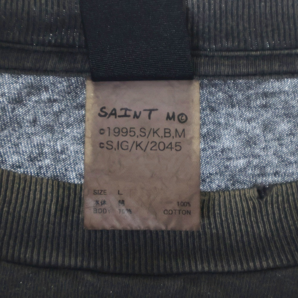 SAINT MICHAEL(セントマイケル) 24AW GS LS TEE ILYA GITS 攻殻機動隊プリント長袖Tシャツ SM-YS1-0000-C34 グレー