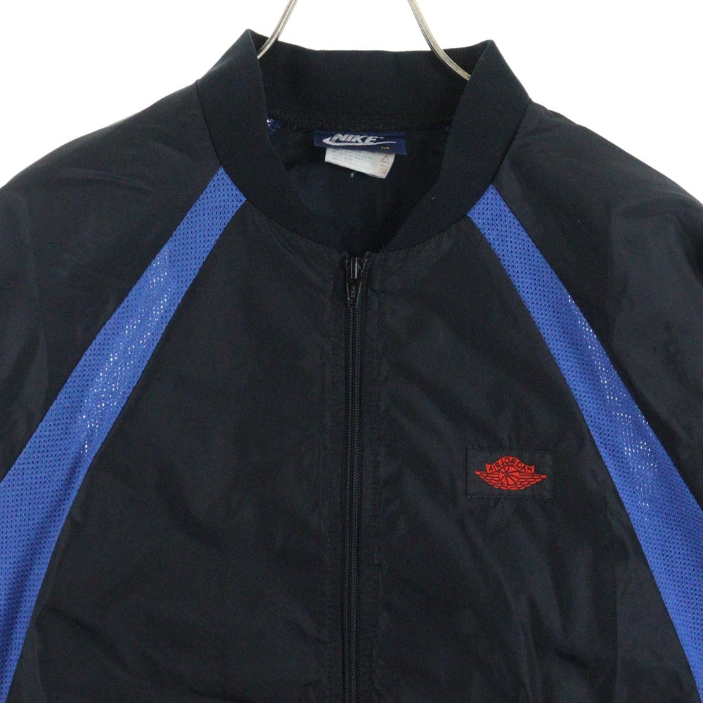 NIKE(ナイキ) 80s VINTAGE 1st 紺タグ ロイヤルジャージ ナイロンジャケット ブラック/ブルー