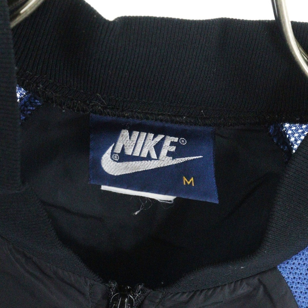 NIKE(ナイキ) 80s VINTAGE 1st 紺タグ ロイヤルジャージ ナイロンジャケット ブラック/ブルー